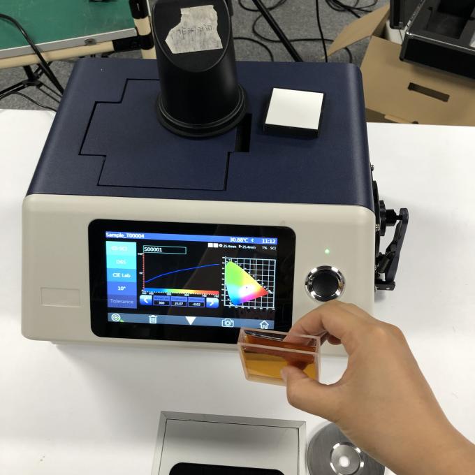 प्रसारण और प्रतिबिंब और रंगीन कांच के धुंध के लिए पीसी सॉफ्टवेयर के साथ 3nh YS6060 बेंचटॉप स्पेक्ट्रोफोटोमीटर