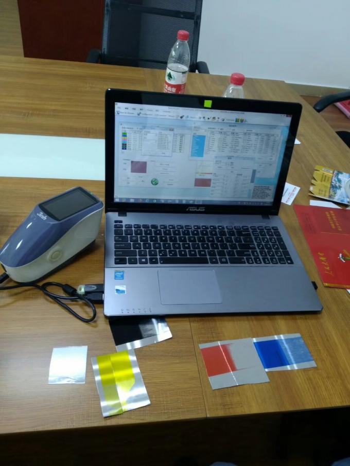 रंग मिलान सॉफ्टवेयर YS3060 के साथ प्लास्टिक प्लेटें रंग मास्टरबैच स्पेक्ट्रोफोटोमीटर परीक्षण मशीन